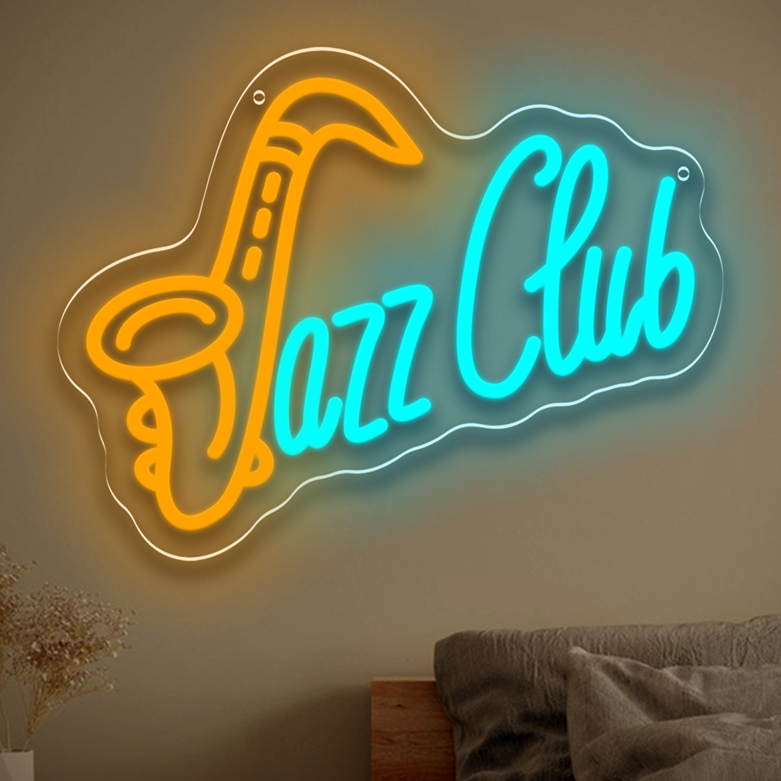 Musical Instrument Sign - Джазовый клуб Светодиодная неоновая вывеска Саксофон