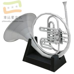 Musical Instrument Diy - Музыкальный инструмент, рог, 3d бумажная модель,
