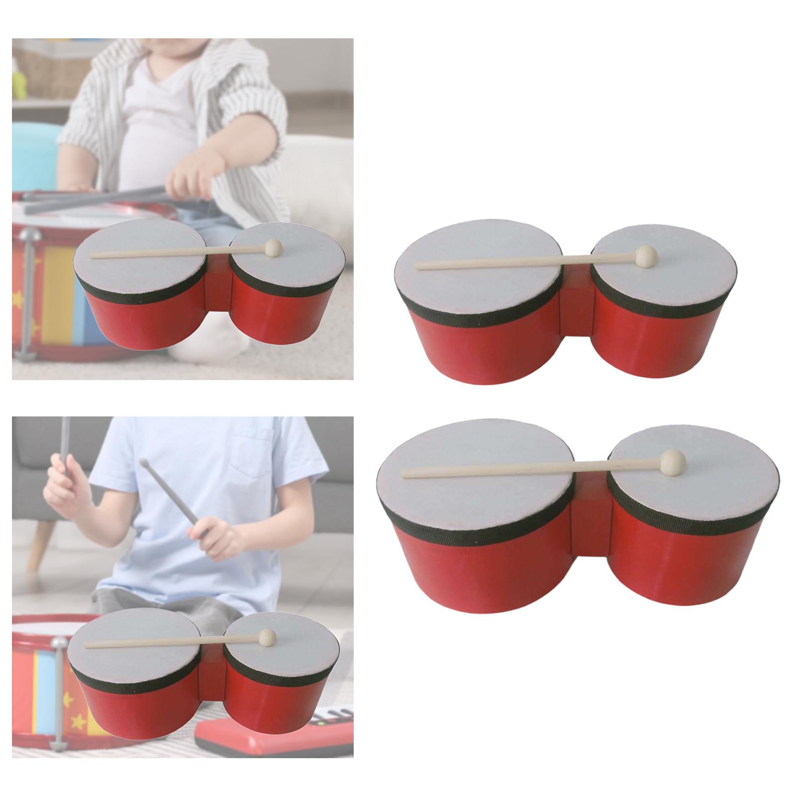 Bongo Drum Set - Бонго-барабан: деревянный перкуссионный инструмент для аккомпанемента,