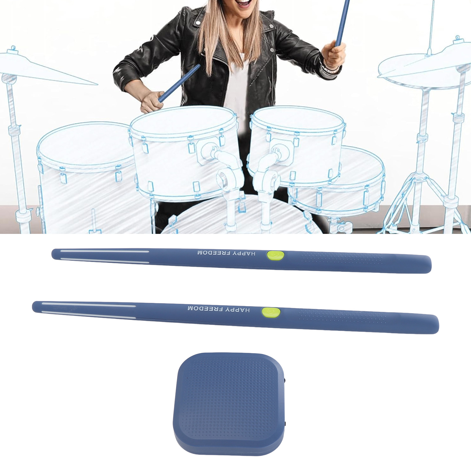 Musical Instrument Virtual - Соматосенсорная электрическая воздушная виртуальная барабанная установка,