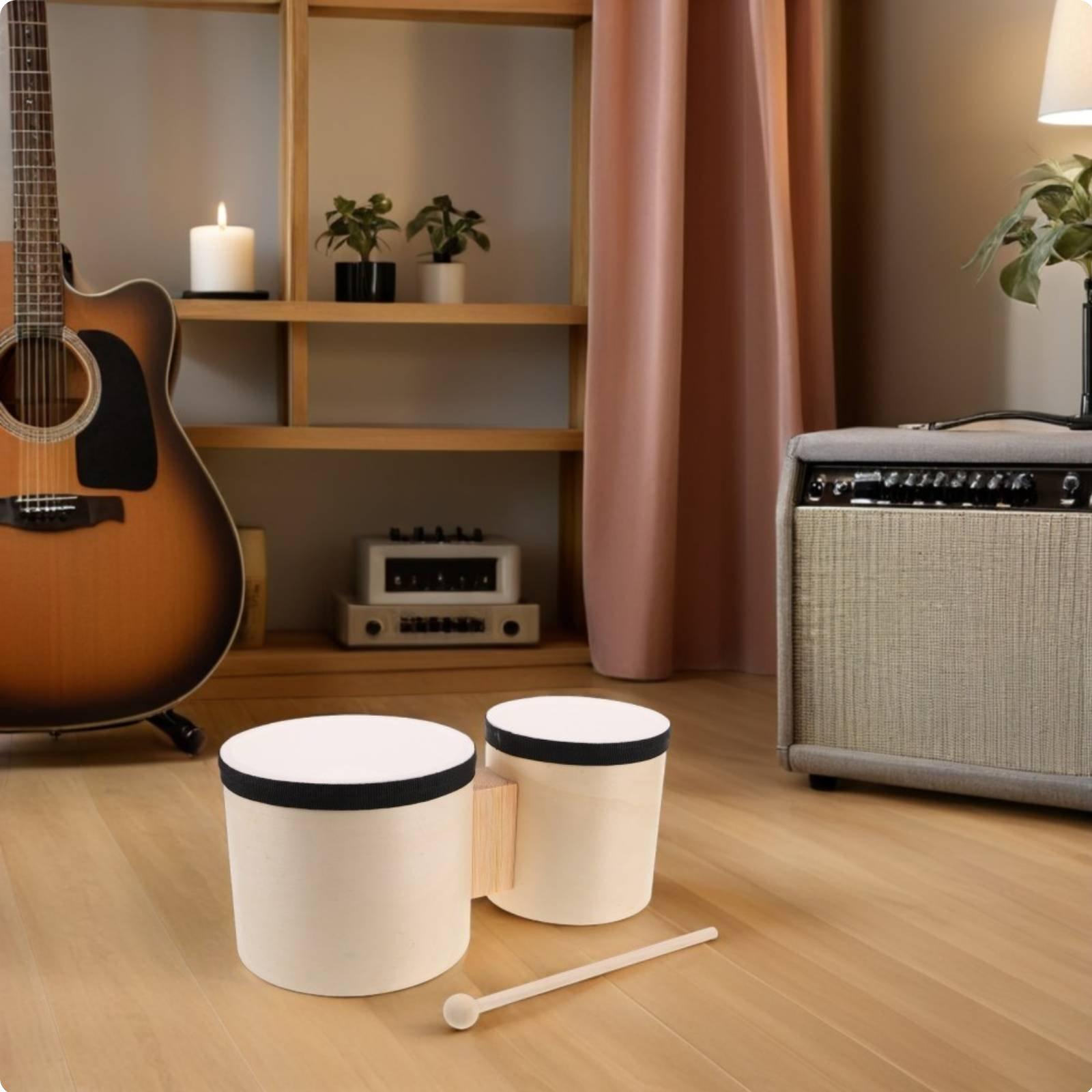 Bongo Drum Set - Набор барабанов бонго, простой в освоении