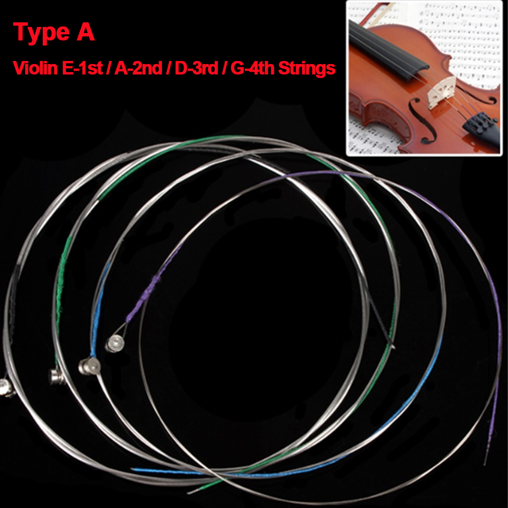 4 шт./компл. струны для скрипк – обзор и цена Musical Instrument Violin