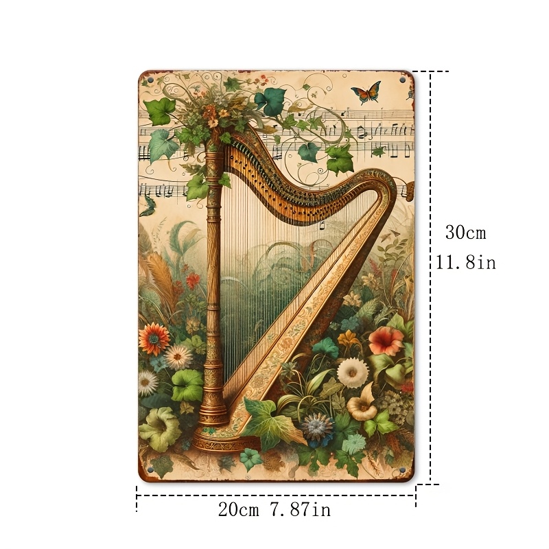 Винтажная металлическая таблич – обзор и цена Musical Instrument Sign