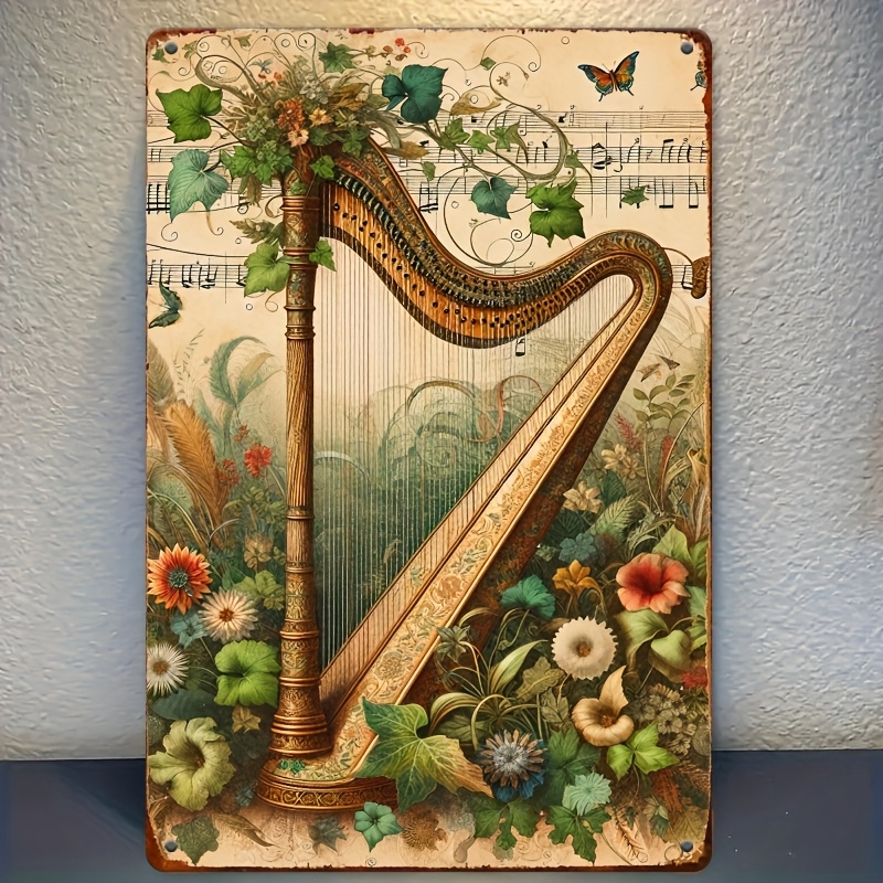 Винтажная металлическая таблич – обзор и цена Musical Instrument Sign