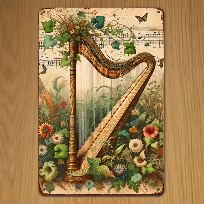 Винтажная металлическая таблич – обзор и цена Musical Instrument Sign