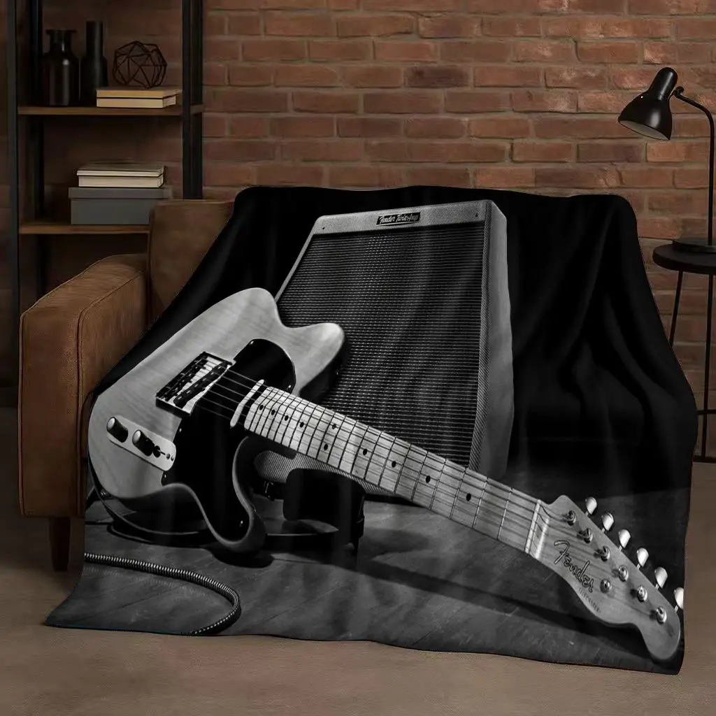 Фланелевое одеяло HD F-Fender  – обзор и цена Musical Instrument Sign