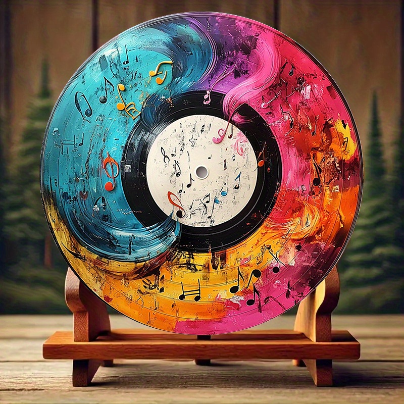 Красочная виниловая пластинка  – обзор и цена Musical Instrument Sign