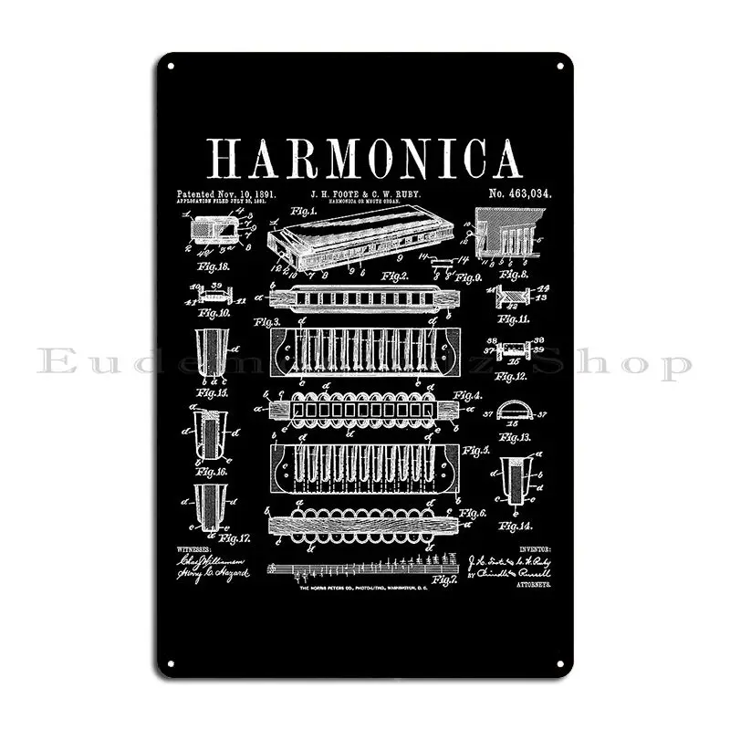 Металлическая табличка с изобр – обзор и цена Musical Instrument Sign