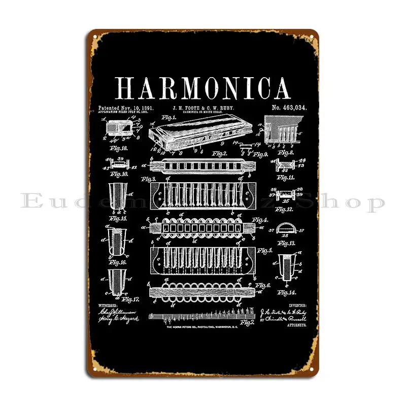 Металлическая табличка с изобр – обзор и цена Musical Instrument Sign